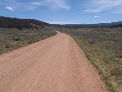 The road between the way station and Rock Creek.